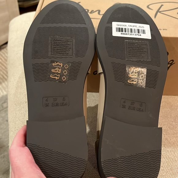 London Rag Taupe Sheboss Buckle Detail Loafers/NIB/6 - Picture 11 of 14
